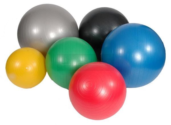 ABS Oefenbal - fysiotherapie bal - zit bal 55 cm rood