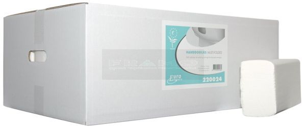 Handdoekpapier 2 laags Multifold (C-vouw) doos à 25 x150 stuks doos