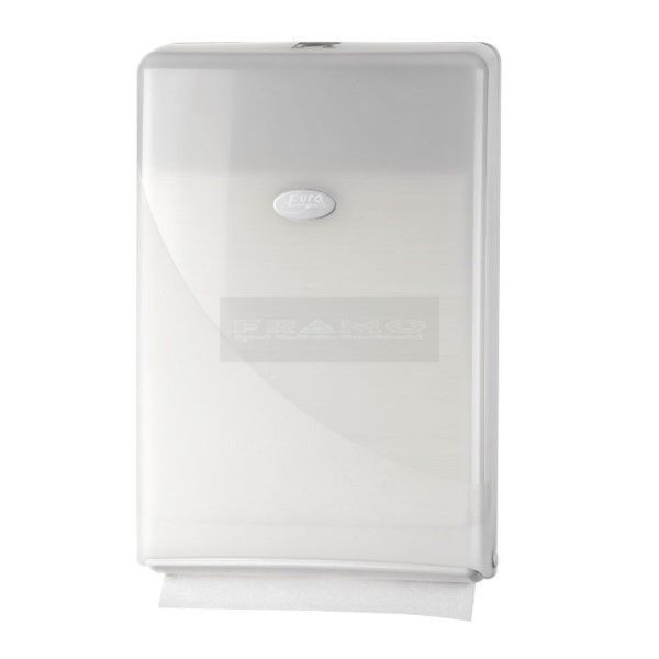 Pearl White handdoek dispenser - Minifold Slimfold (431153.1)