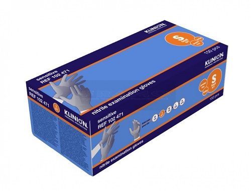 Klinion Soft Nitrile handschoen paars à 150 stuks poedervrij-Small