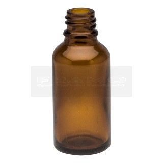 Pipet/druppel flesje bruin glas rond 25 ml zonder dop (leeg)