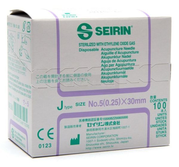 Seirin type J 0,25 mm x 30 mm à 100 stuks