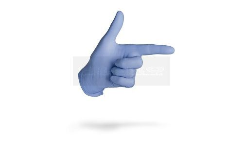 Sentina Nitrile handschoen blauw poedervrij-Large