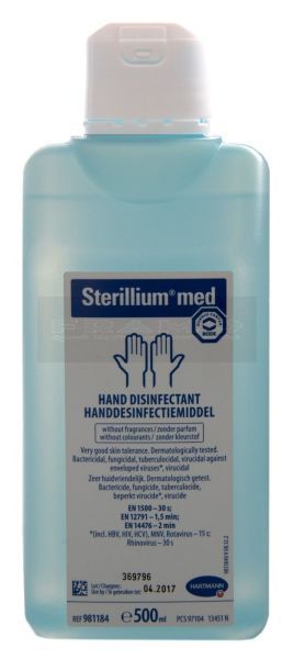 Sterillium Med huid- en handdesinfectants 500 ml