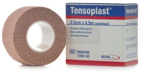 Tensoplast elastische kleefzwachtel 2,5 cm x 4,5 meter