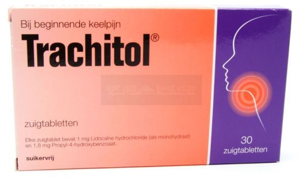 Trachitol zuigtablet à 30 stuks werken effectief bij beginnende keelpijn